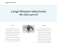 Tablet Screenshot of langewimpern.net